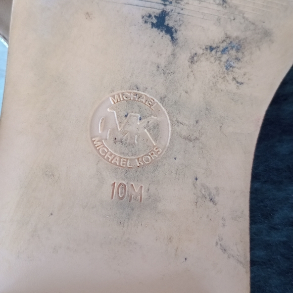 MICHAEL Michael Kors Plate Sandal Gold Metallic Snake Women’s Size 10M - Picture 8 of 13